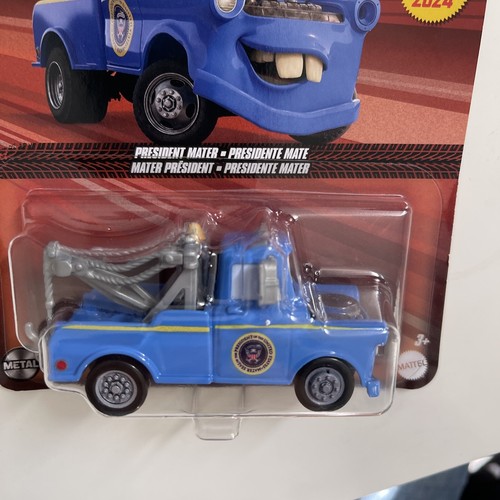 Disney Pixar Cars President Mater Mattel Cars !! 2024 Minor Blister Pack Damage - Picture 19 of 24