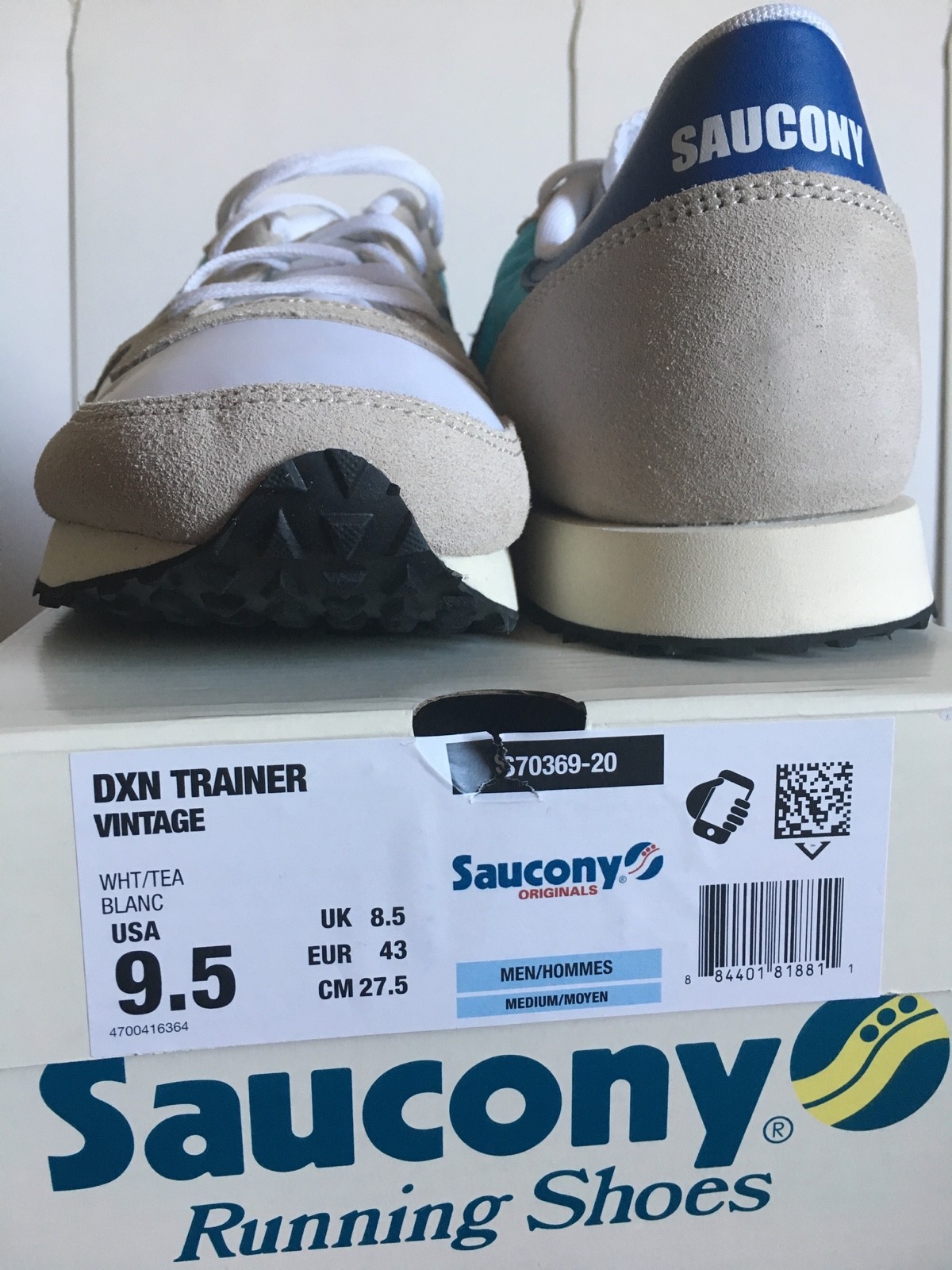 SAUCONY DXN Vintage - Boxed size 8.5 New Boxed - - RRP **Classic Colourway a56ad4 SAUCONY DXN Vintage - Boxed size 8.5 New Boxed - - RRP **Classic Colourway a56ad4