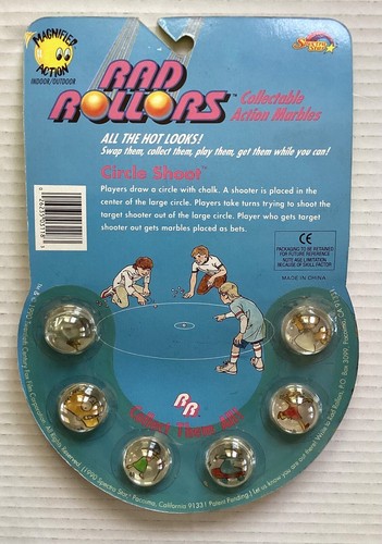 The Simpsons Rad Rollers Vintage Marble set Spectra Star 1990 MOC - Picture 2 of 6