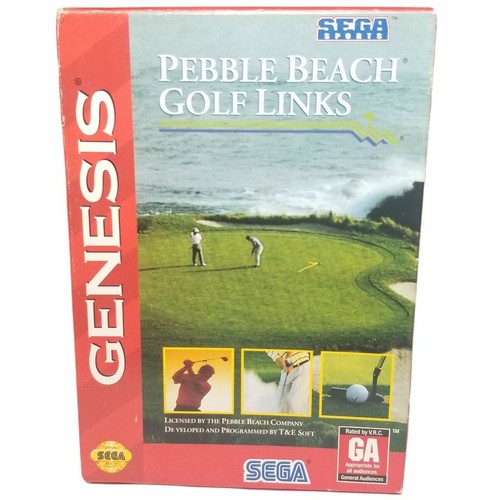 Sega Genesis - Pebble Beach Golf Links (Cardboard)  (T&E Soft 1994) - CIC - Picture 1 of 5