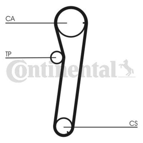 CONTINENTAL CTAM Zahnriemen Steuerriemen für Daihatsu Charade III G100 G101 - Bild 2 von 3
