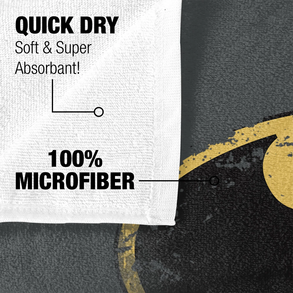 Batman Distressed Shield Officially Licensed Beach Towel 30"x60"