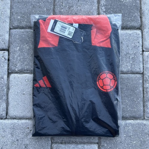 2024-2025 Adidas Colombia Football Pre Match Training Jacket Sz Large Authentic