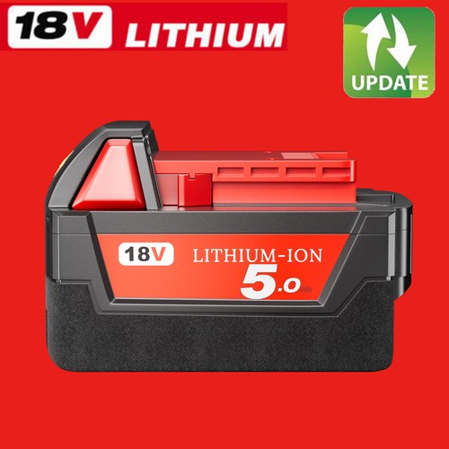 batterie Für Milwaukee M18 Akku M18B6 18V XC 5,0 Ah Li-Ion 48-11-1860 48-11-1852 - Bild 3 von 14