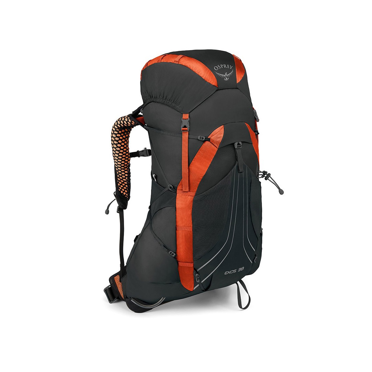 OSPREY EXOS 38 BLAZE nero ZAINO TREKKING 53590 313 OSPREY EXOS 38 BLAZE nero ZAINO TREKKING 53590 313
