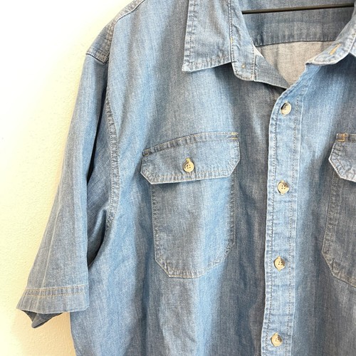 Wrangler Shirt Unisex Denim Gr. XXL kurzärmelig Cowboy Cowgirl Western Reise - Bild 5 von 9