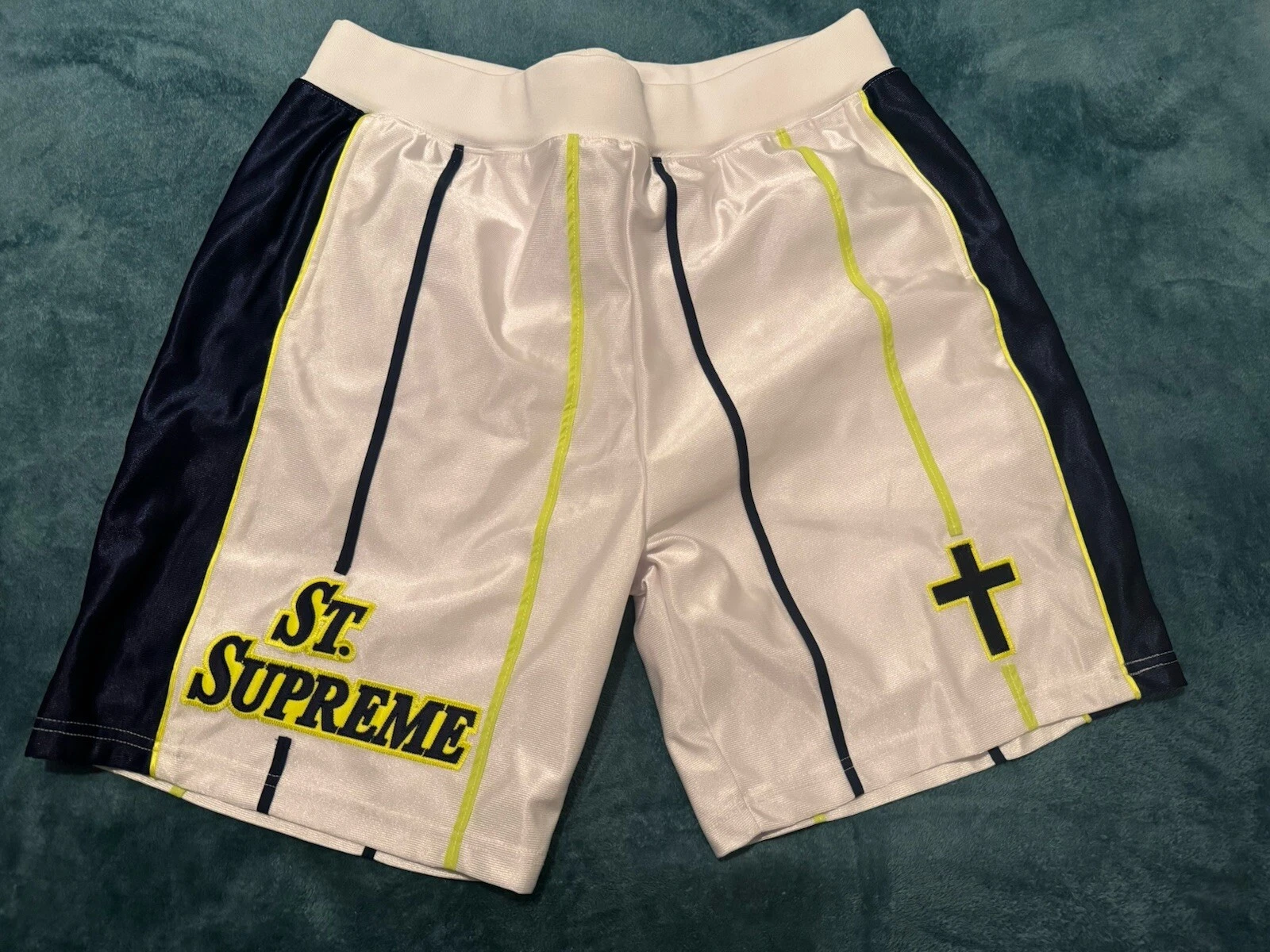 Short blanc basket ST Supreme NY homme taille M neuf