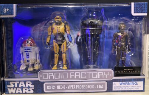 Disney Store Japón Star Wars Obi-Wan Kenobi Figura Set Droid Factory - Imagen 2 de 8