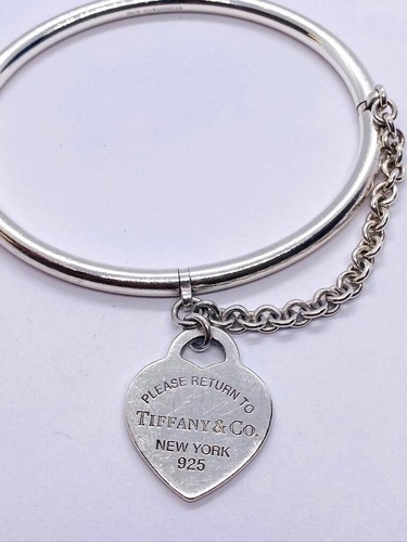 Tiffany & Co Armreif Herzanhänger Armband RAR 7,25" - Bild 2 von 8