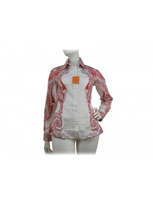 Etro Womens Coral Cashmere Shirt