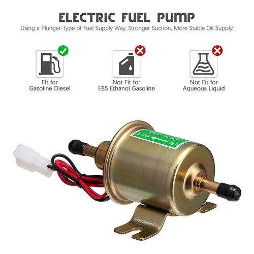 Universal 12V HEP-02A Kraftstoffpumpe Kraftstoffpumpen Benzin-Pumpen Elektrisch - Bild 7 von 10