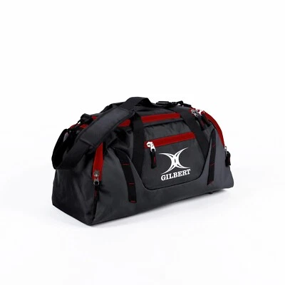 Gilbert Rugby Club v4 Players Black / Red Holdall Size 56 x 25 x 28cm - Free P&P