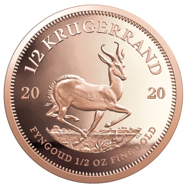 Goldmünze Südafrika Krügerrand 2020 - Top-Rarität - 1/2 Oz PP