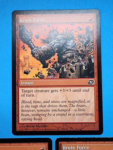 3x Brute Force Planar Chaos 2007 Mtg Magic Card Red Mountain Instant 116 - Picture 2 of 4