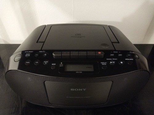 Sony CFD-S50 Classic CD MP3 Cassette Tape Boombox AM/FM