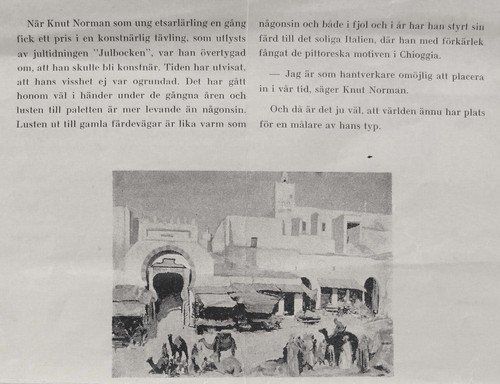 Knut Norman 1896-1977, Altstadtgasse mit Personen, um 1960/70 - Bild 11 von 12