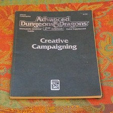 AD&D Advanced Dungeons & Dragons Creative Campaigning 2nd Ed TSR 2133, Used