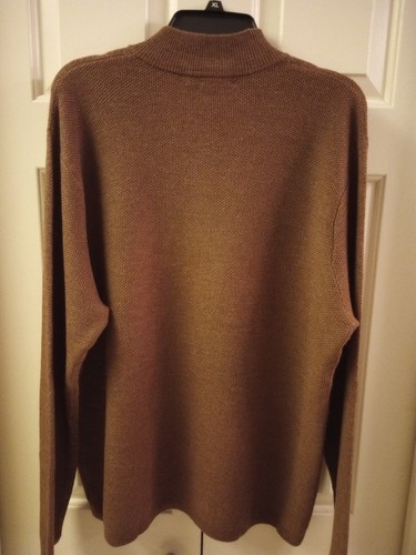 Daniel Cremieux Mens LUXURY Wool Pullover DESIGNER Sweater Brown L MSRP $125 NWT - Picture 3 of 6