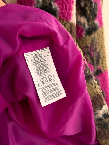 VTG Adidas Trefoil Area Cactus Teddy Polar Fleece Jacket - Picture 6 of 8