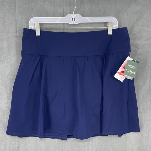L.L. Bean Sonnenschutz Bademode Rock Damen 18 Marineblau UPF 50 UV-Schutz