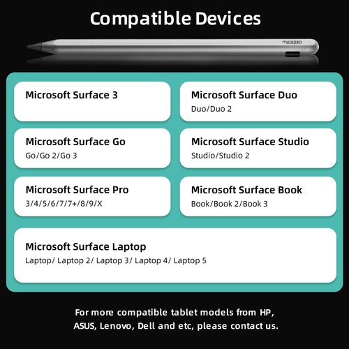 M3 Pro Stylet pour Surface avec 360° Raccourcis 4096 Niveau de Pression Stylu... - Photo 6/6
