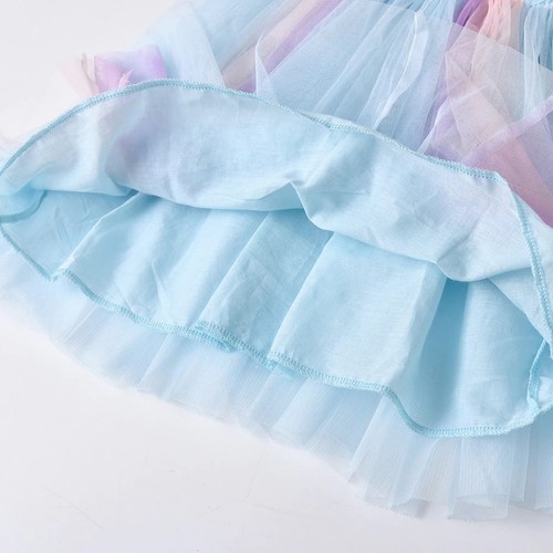 Princess Rainbow Tutu Dress. Birthday Party Dress for Girls - Picture 10 of 14