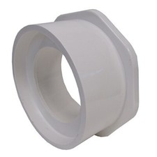 Spears 437-532 6" Spigot x 4" Socket White Schedule 40 PVC Pipe Fitting Bushing