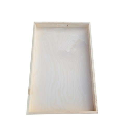 Wooden Serving Tray, SET 10 - 60 cm x 40 cm x 6 cm For Decoupage - Picture 5 of 5