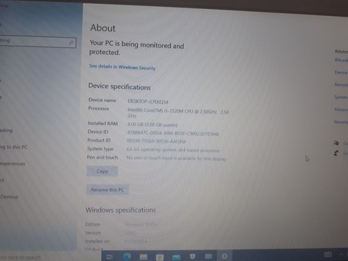 Dell Latitude E6320 13.3" Intel Core i5, Win 10 Pro, 4GB, 120GB HDD DVD Drive - Picture 7 of 8