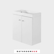 Gloss Grey RRP £309 Alpine Duo 495 Floor standing unit including Basin