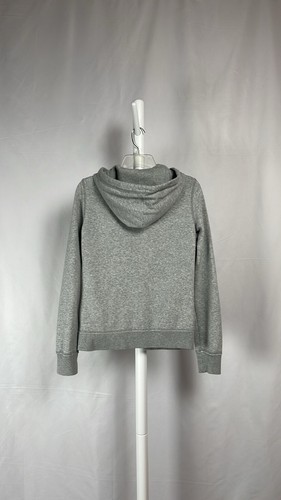 Aeropostale Gray Zip Up Logo Hoodie Stretch Fleece Heather Sweatshirt Juniors S - Picture 9 of 12