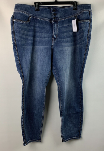 Lane Bryant Jegging Denim Flex Magic Waistband High-Rise Pockets Size 24 NEW - Picture 1 of 13