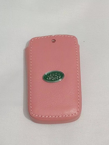 Leather Key Fob Cover with Keychain Soft Key Case Protector Pink for Land Ro-ver - Picture 8 of 9