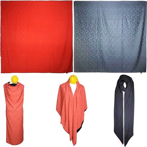 NUEVO CON ETIQUETAS Bufanda de Seda Doble Cara 52"x52" Mantón Cuadrado Grande Varios Estilos Sel GLZ - Imagen 75 de 127