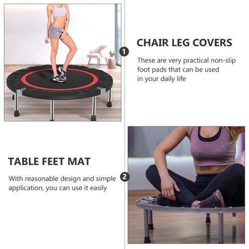 8 Pezzi Tappetino Antiscivolo Fitness Trampolino Ricambio Gambe Punta Tappi Rimbalzatore - Foto 4 di 12