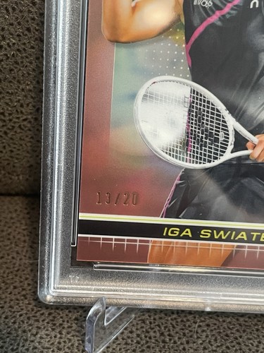 ๐ฅIga Swiatek 2024 Topps Chrome Rose Gold Refractor /20 PSA 10๐ - Picture 2 of 3