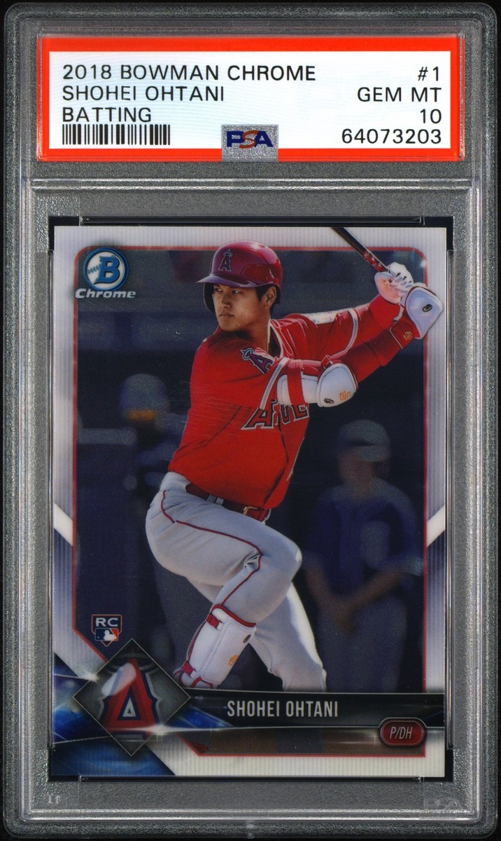 【大谷翔平 RC PSA10】2018 Bowman Shohei Ohtani PSA 10 SHOHEI OHTANI/OTANI 2018 BOWMAN CHROME BATTING ANGELS