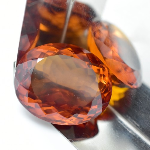 144.35 Carat Lab-Created Oval Cut Orange Citrine Loose Gemstone CERTIFIED - Picture 8 of 10