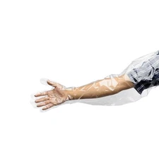 50 Pack Full Arm Disposable Gloves Plastic Vet Insemination & Field Dressing NEW