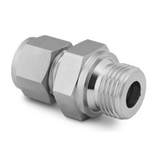 Stainless Steel Swagelok Tube Fitting, Male Connector, 3/8 in. Tube OD x 1/2 in.