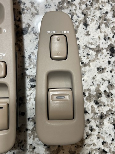 92-00 LEXUS TAN SC400 SC300 LEFT & RIGHT DOOR WINDOW MIRROR SWITCH SET OEM SET - Picture 4 of 7