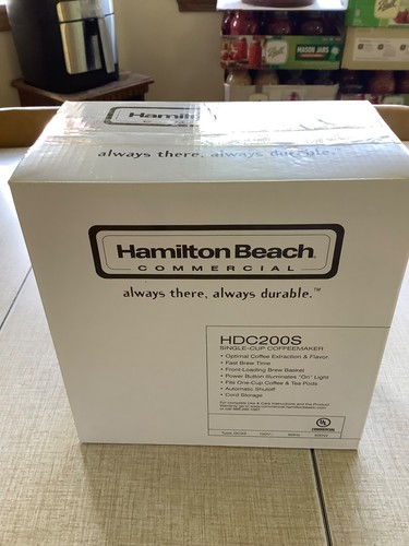 Hamilton Beach Commercial HDC200S Single Cup COFFEE MAKER Black NEW - Picture 6 of 7