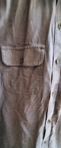 Banana Republc Hemd M marine weiß gestreift Langarm Knopfleiste Taschen auf Brust - Bild 6 von 10