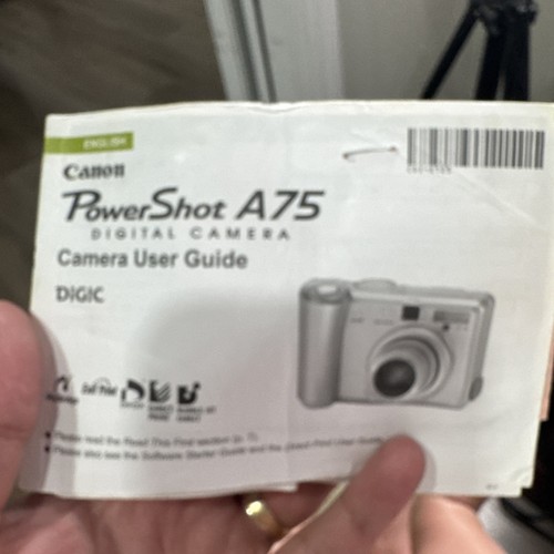 Canon PowerShot A75 3.2MP Digital Camera - Silver Parts Or Repair - Picture 5 of 7