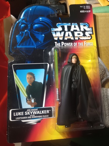 Star Wars Power of The Force Luke Skywalker Jedi Ritter Red Card Figur