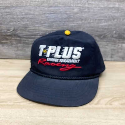 Vintage T-PLUS Engine Treatment Hat Cap Snap Back Black Rope Racing Automotive