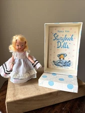 Vtg Alice Through Looking Glass Nancy Ann Storybook Doll With Box Papers Tag 119