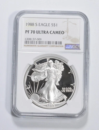 PF70 1988 PROOF American Silver Eagle $1 NGC PR Ucam *4064