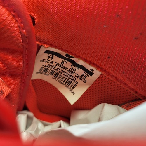 Nike Años 90 Y2k AF1 Air Force Talla Única 7 Y Bloque de Color Naranja Azul Burndy - Imagen 12 de 14