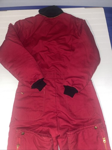 Vtg Red Work Wear Coveralls size Small Jumpsuit USA Made - Picture 23 of 24